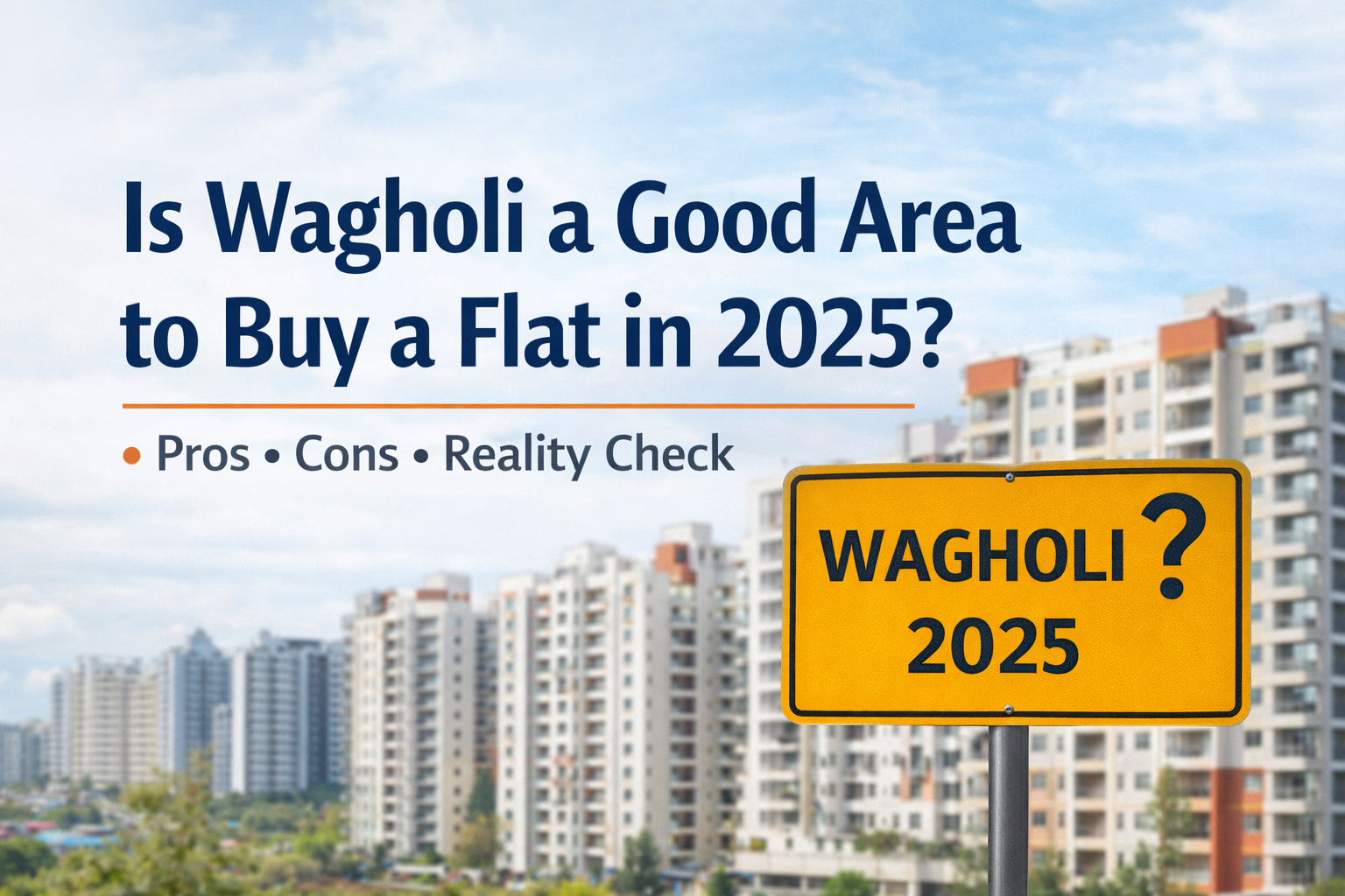 Generate A Perfect 1200×628 Is Wagholi A Good Area To Buy A Flat In 2025? Pros, Cons &Amp; Reality Check Image