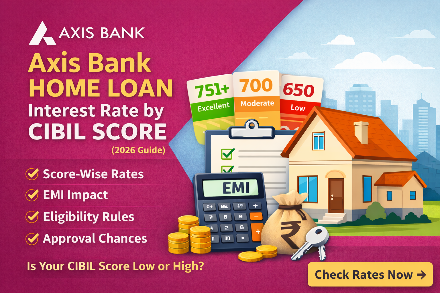 Axis Bank Home Loan Interest Rate Based On Cibil Score 2026: Complete Guide For Borrowers