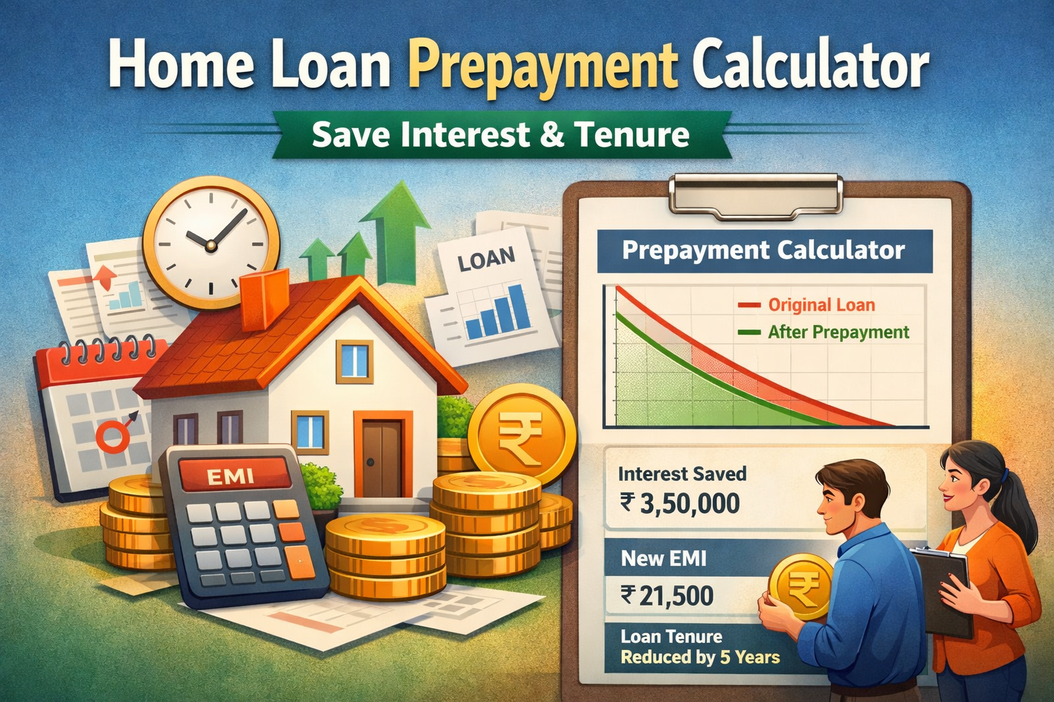 Home Loan Prepayment Calculator – Save Interest &Amp; Tenure
