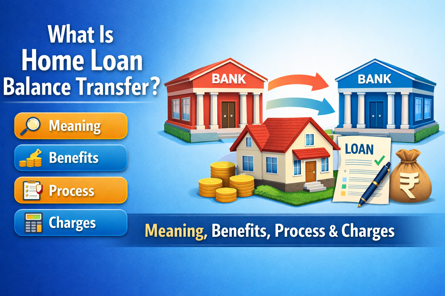 What Is Home Loan Balance Transfer? Meaning, Benefits, Process &Amp; Charges