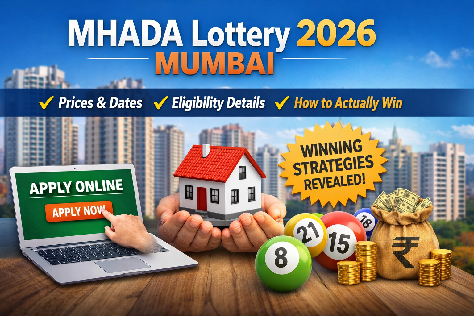 Mhada Lottery 2026: Eligibility, Dates, Apply Online 1 Mhada Lottery 2026: Dates, Apply Online, Eligibility, Price &Amp; Winning Tips