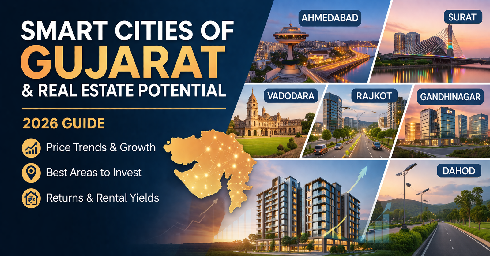 Smart Cities Of Gujarat &Amp; Real Estate Potential (2026) 1 Smart Cities Of Gujarat &Amp; Real Estate Potential (2026)